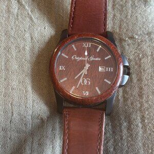 Original Grain Men's Wooden Face Watch